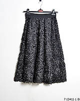 Юбка женская, нарядная. Размер: 44/46. Молодежная женская юбка. Черная стильная юбка.