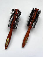 Брашинг для волос деревянный с щетиной Salon Professional 4777CLB