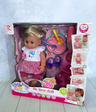 Інтерактивна лялька Tutu love My First Doll з набором аксесуарів 8282., фото 1