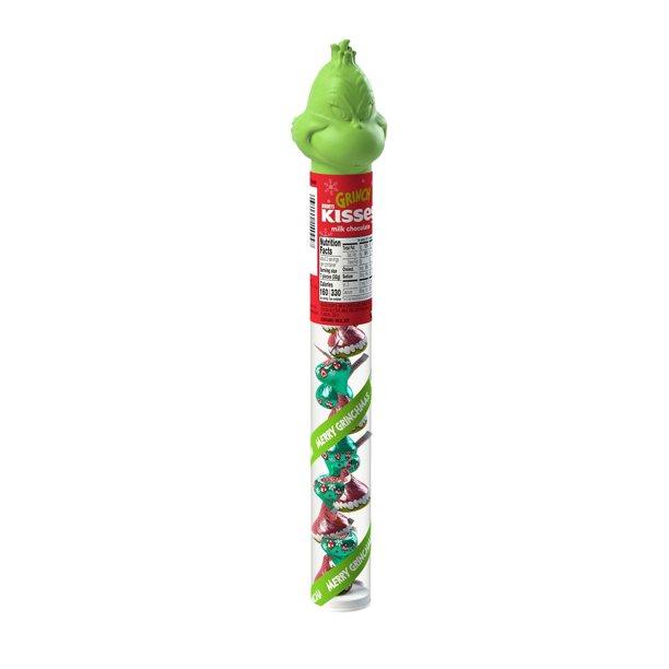 Велика тростина KISSES Grinch Holiday Milk Chocolate 68g