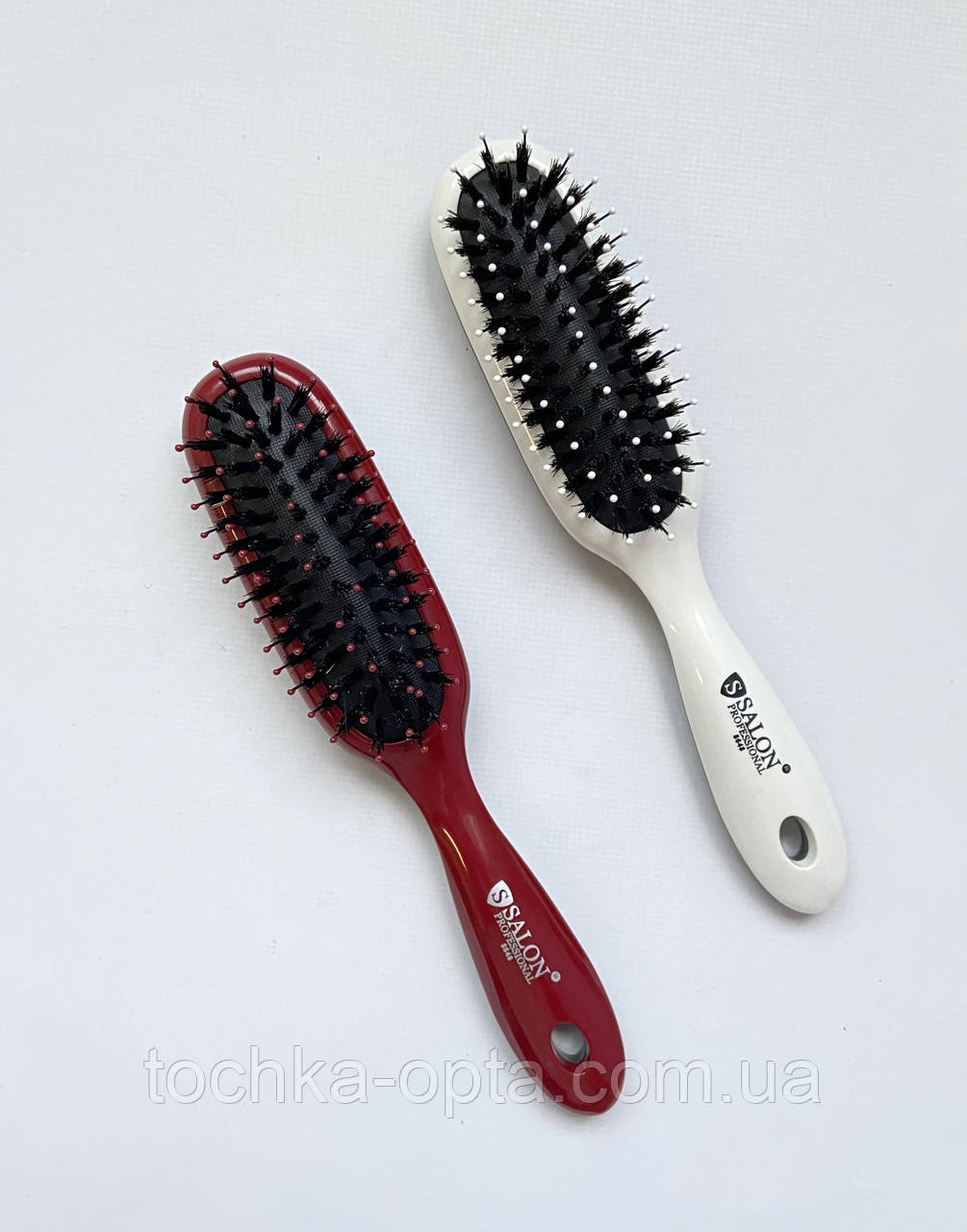 Масажна щітка для волосся SALON PROFESSIONAL зі щетиною 8648, фото 1