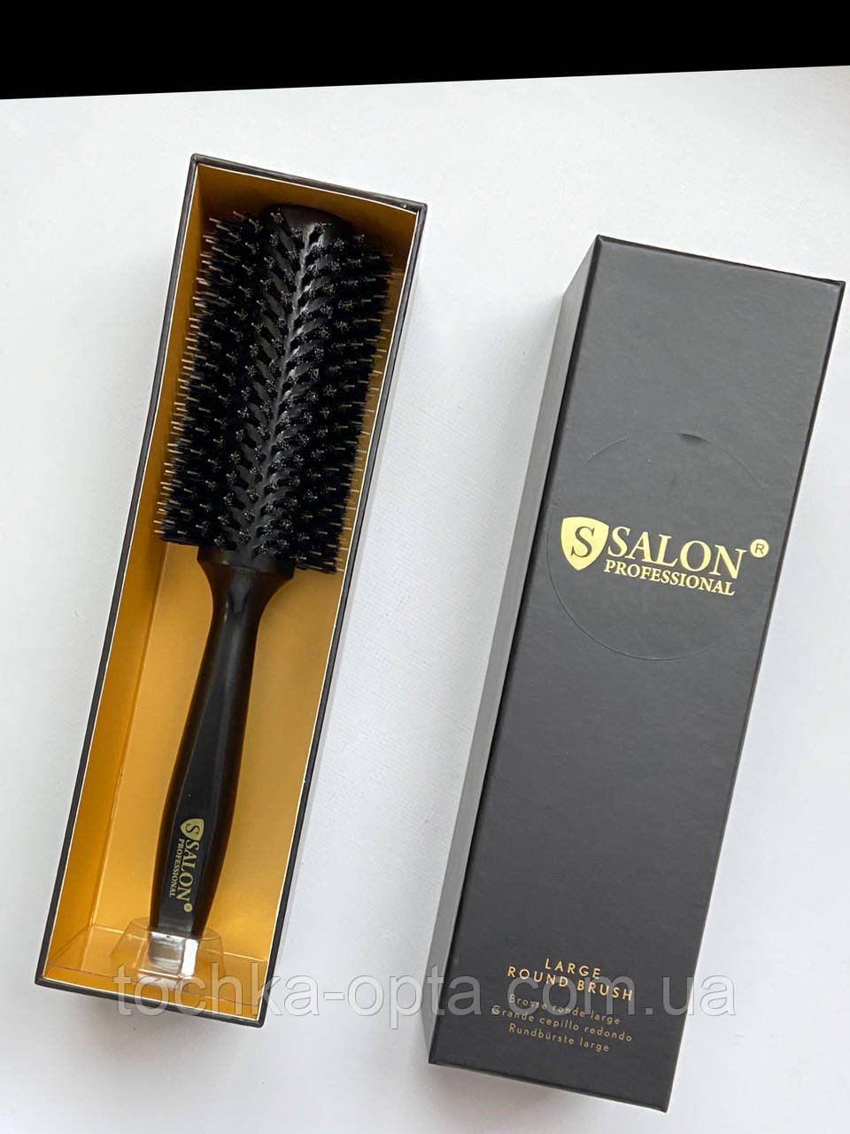 Брашинг SALON PROFESSIONAL зі щетиною в коробці середній об'єм, фото 1