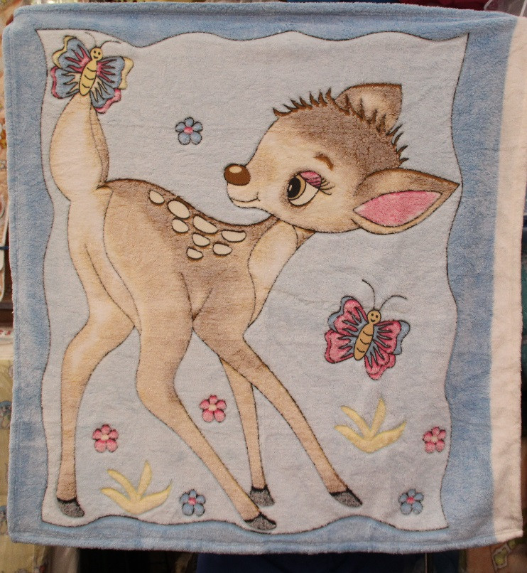 Плед у ліжечко 95*95 см (махра), фото 1