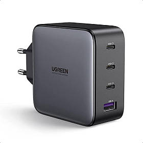 Зарядний пристрій UGREEN USB C, 4 порти, 100Вт, зарядний пристрій PD - GaN Швидка зарядка