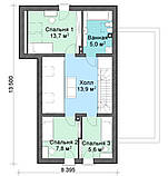 MS137. Сучасний мансардний дім, фото 3