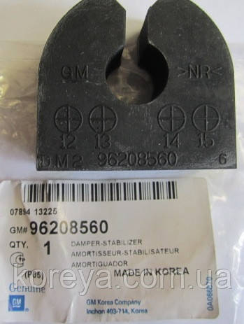 Втулка (демопфер) заднього стабілізатора Ланос Нексія GM - 96208560, фото 1