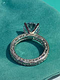 Tiffany кільце, срібло 925 з кубічним цирконієм / Тіффані срібне колечко, фото 3