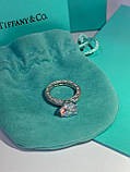 Tiffany кільце, срібло 925 з кубічним цирконієм / Тіффані срібне колечко, фото 4