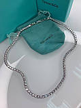 Тіффані брендове намисто з цирконами, посріблення., фото 5