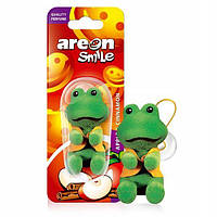 Ароматизатор в машину Areon SMILE TOYS Apple Cinnamon пахучка, освежитель воздуха в авто (лягушка)