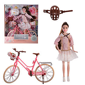 Красива Лялька EMILY з велосипедом і аксесуарами Емілі