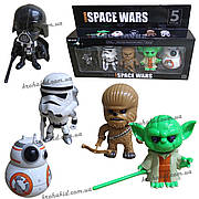 Набор фигурок звездные войны Star Wars 5 штук в коробке с оружием, высота 11 см