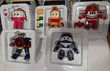 Іграшки трансформери  Роботи потяги набір з 5-ти трансформерів Robot Trains, фото 2