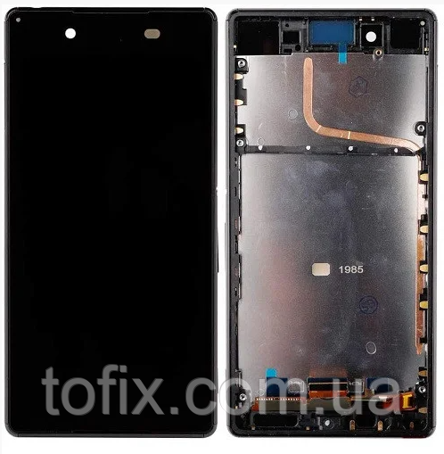 Дисплей для Sony Xperia Z3 Plus E6533, E6553, Xperia Z4, модуль (екран і сенсор) з чорною рамкою, оригінал
