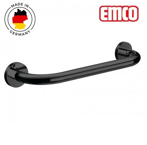 Чорний поручень для ванної 30 см Німеччина Emco Round black, фото 1