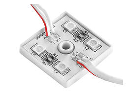 Світлодіодні модулі 5050-4smd 12V IP65 червоний