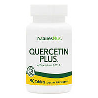 Кверцетин Плюс и Витамин С, Quercetin Plus with Vitamin C Natures Plus, 90 таблеток