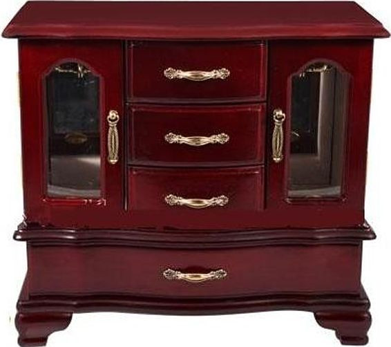 Надежный шкафчик для украшений King Wood 25066C вишневый, фото 1