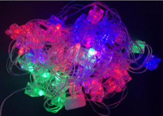 Гірлянда 40L Кубик льоду колір мульті (з перехідником) 5м (40L-5)