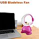 Настільний міні-вентилятор USB Bladeless Fan MX483, фото 2