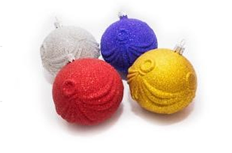 Куля новорічна D-80 "ЛАБРИКЕН БЛИСК" 6 шт/уп (ціна за шт)