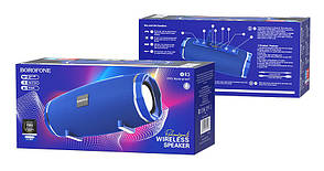 Портативна колонка безпровідна BOROFONE BR3 Rich Sound Sports Wireless Speaker Синій, фото 4