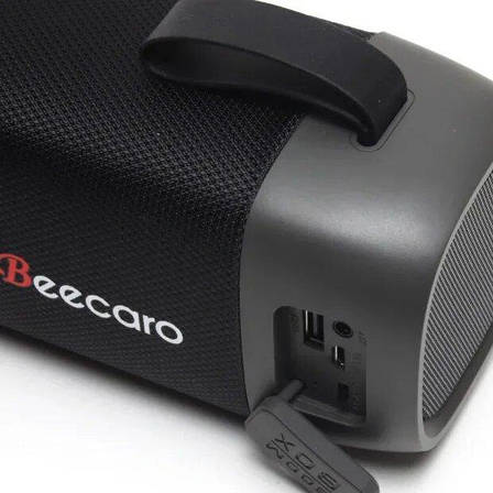 Портативна колонка безпровідна Beecaro GF501 Чорний/ Сірий, фото 3