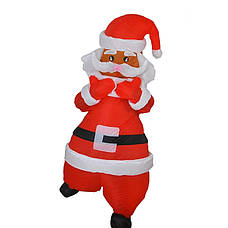 Надувний костюм Санта Клаус RESTEQ дорослий 150-190 см. Санта косплей. Костюм Діда Мороза. Santa Claus надувний костюм, фото 3