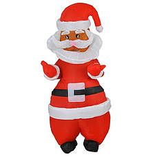 Надувний костюм Санта Клаус RESTEQ дорослий 150-190 см. Санта косплей. Костюм Діда Мороза. Santa Claus надувний костюм, фото 2