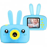 Детская фотокамера цифровая Baby Photo Camera Rabbit Х-500 Голубой