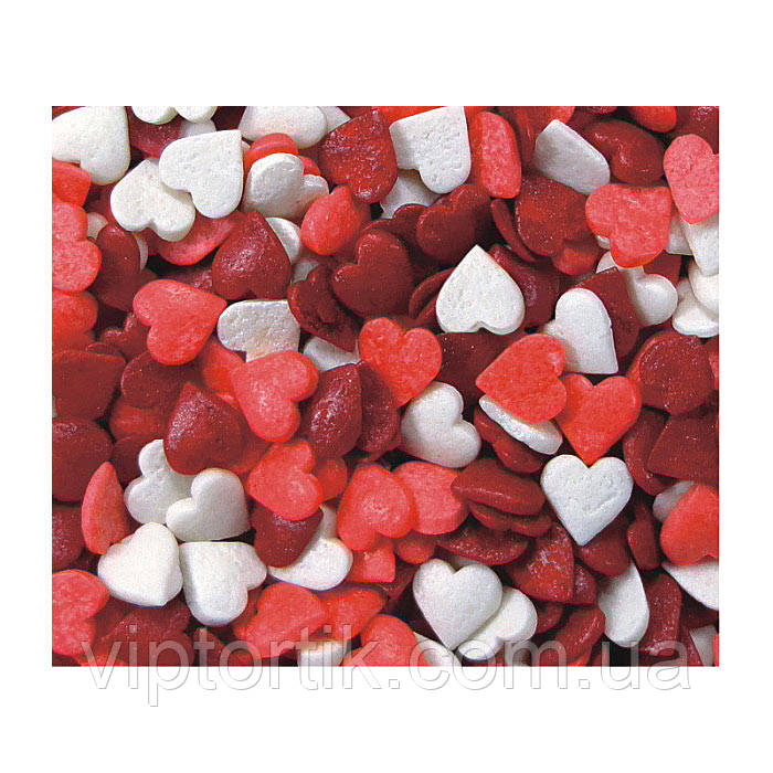 Посипки кондитерські — Сердечка мікс No2, фото 1
