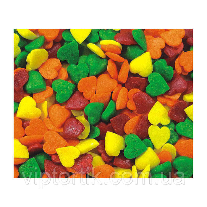 Посипки кондитерські — Сердечка мікс No4, фото 1