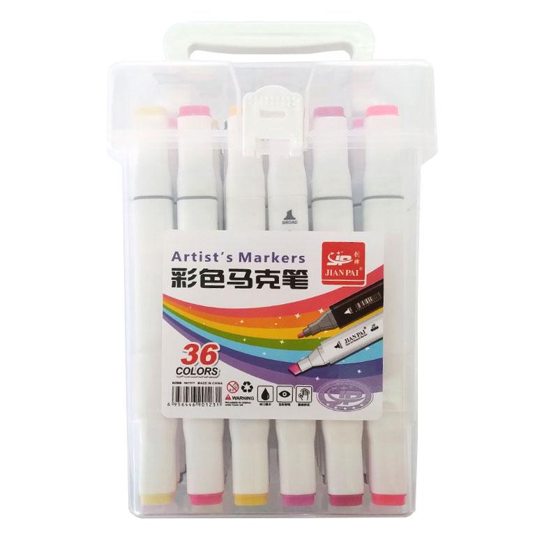 Скетч маркери для малювання JianPai двосторонні для паперу набір 36 шт. квадратні CY-, фото 1