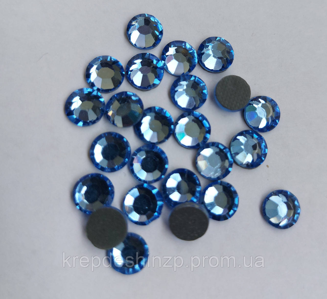 Стрази клейові DMC SS30(6.5мм) Hematite, L Sapphire, Siam - фото 2 - id-p1540071083