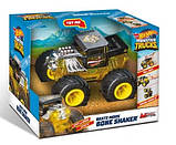 Hot Wheels Monster Trucks машинка інерційна зі звуком та світлом жовта Bone Shaker Mondo 51227, фото 2