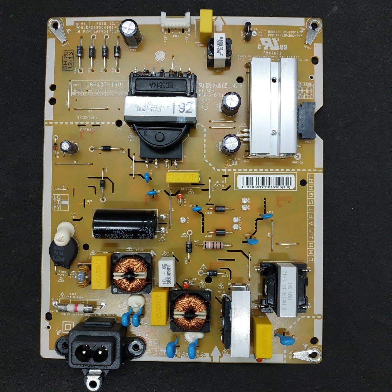 Блок живлення LGP43T-19U1, EAX68304101, EAY65170101 для телевізора LG 43UN74006LB