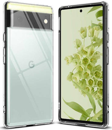 Ультратонкий 0,3 мм чохол для Google Pixel 6 (на піксель 6) прозорий, фото 1