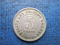 Монета 5 млн Малайа та Британське Борнео 1953 нечастий рік