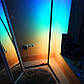 Підлоговий кутовий світлодіодний LED торшер 140 см RGB світильник з пультом ДУ, фото 6
