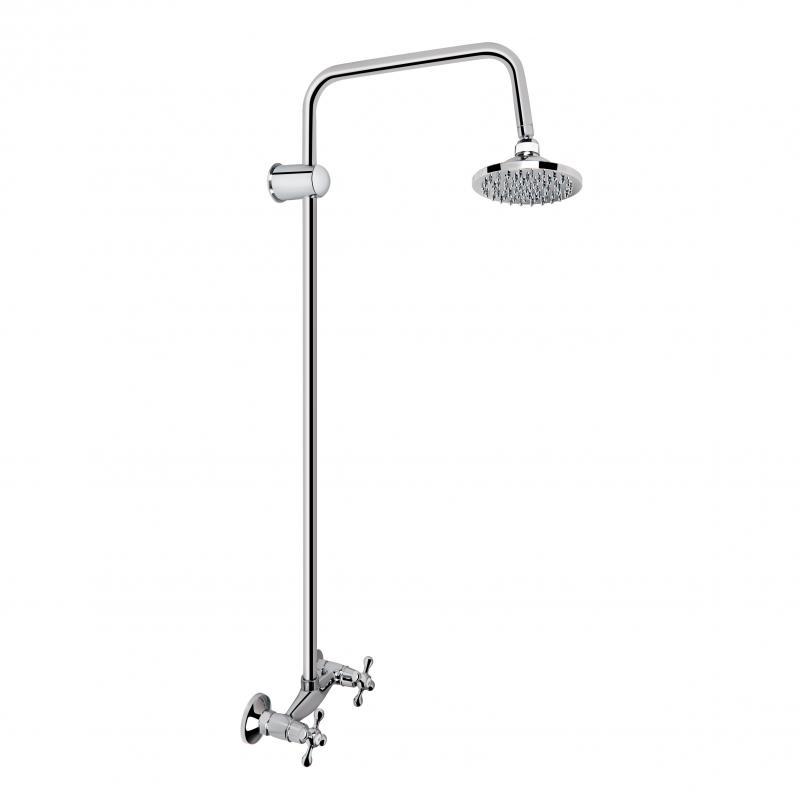 Душова система для кабіни Lidz Lamb 1361 двовентильний на одного споживача LDLAM1361CRM35072 Chrome, фото 1