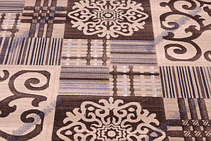 Низьковорсний килим Лофт shaggy, Вензель-Штрих код, колір коричневий