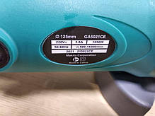 Болгарка Makita GA 5021. Діаметр кола: 125 мм, Макс. обертів: 11000 об/хв, 1050 Вт, фото 2