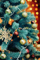 Ялина лита блакитна Bykovel cast буковельська лита No 8 висота 2.5 м, Святкова новорічна ялинка штучна, фото 3