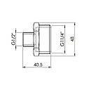 Ніпель редукційний SD Forte 1" 1/4х1/2" SF3593215, фото 2