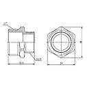 Ніпель редукційний SD Forte 1" х3/4" SF3592520, фото 2