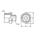 Ніпель редукційний SD Forte 1/2"х1/4" SF359156, фото 2