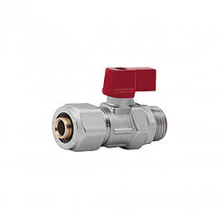 Кран кульовий обтискний SD Forte 16х1/2" ЗР SF262W15