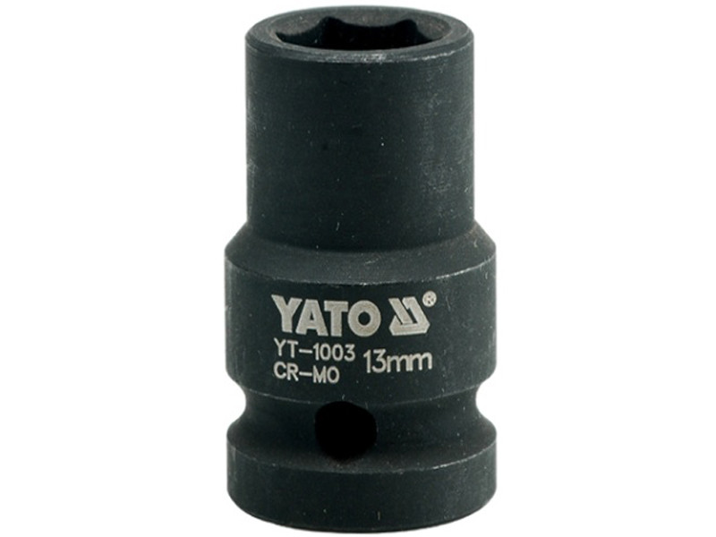 Головка торцева ударна 13 мм 1/2" 6-гранна Yato YT-1003
