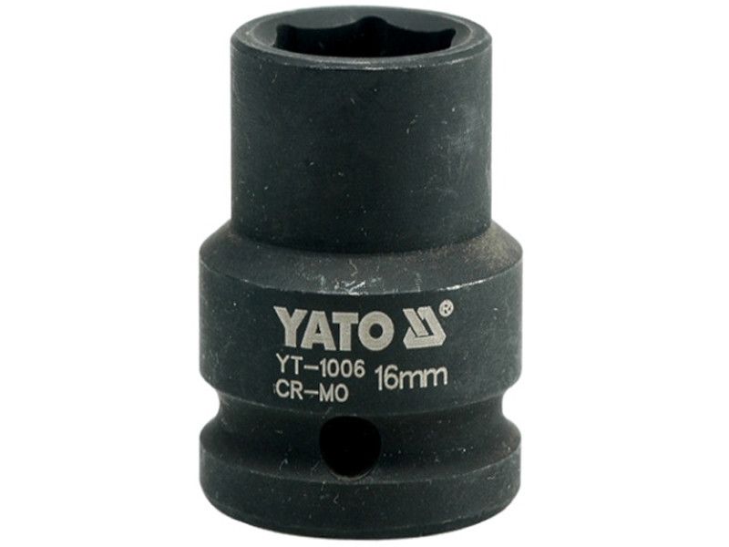 Головка торцева ударна 15 мм 1/2" 6-гранна Yato YT-1005