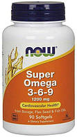 Омега Now Foods - Super Omega 3-6-9 1200 мг (90 капсул)